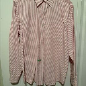 Old Navy Pink and White Striped Men's Shirt
